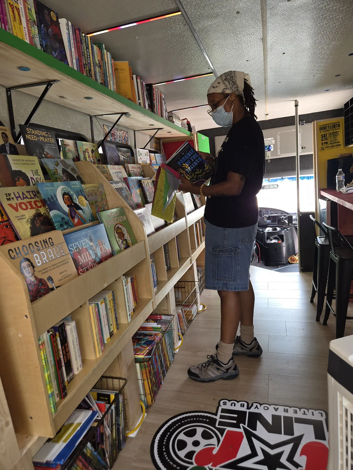 Black Star Line Literacy Bus on tour in Baltimore, July 2026 — photo 6