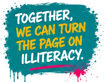 Together, we can turn the page on illiteracy