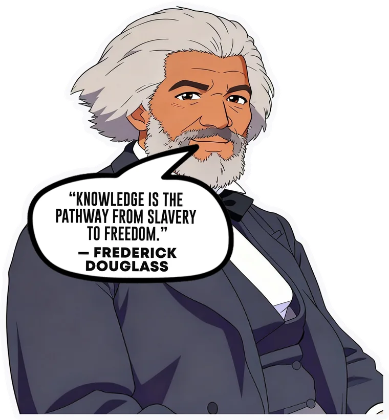 Frederick Douglass: Knowledge is the pathway from slavery to freedom